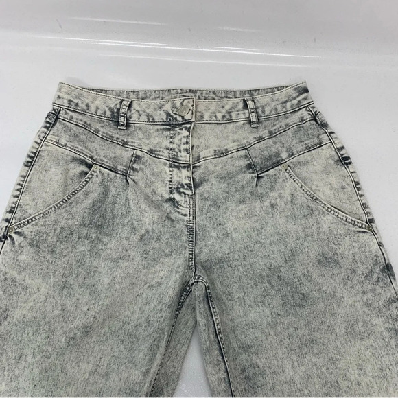 Lascana Jeans Woman 8  Stone Wash High Waist Pockets Stretch Straight Taper Ligh - Picture 8 of 14